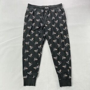 Polo Ralph Lauren Pants Mens XL Black Sleepwear Lounge Jogger Polo Bear Ski